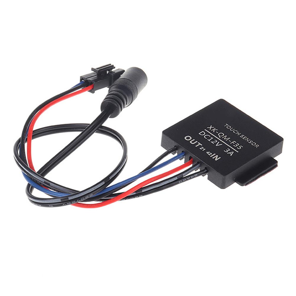 Long Lasting Illumination Solution Smart Remote Control LED Touch Switch Black Touch Sensing Switch Load Power 36W