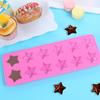 12 Cavities Star Chocolate Mold, Reble Five Pointed Star Silicone Mold Fun Shaped Chocolate Molds Silicone Square Molds for Making Chocolates Ice