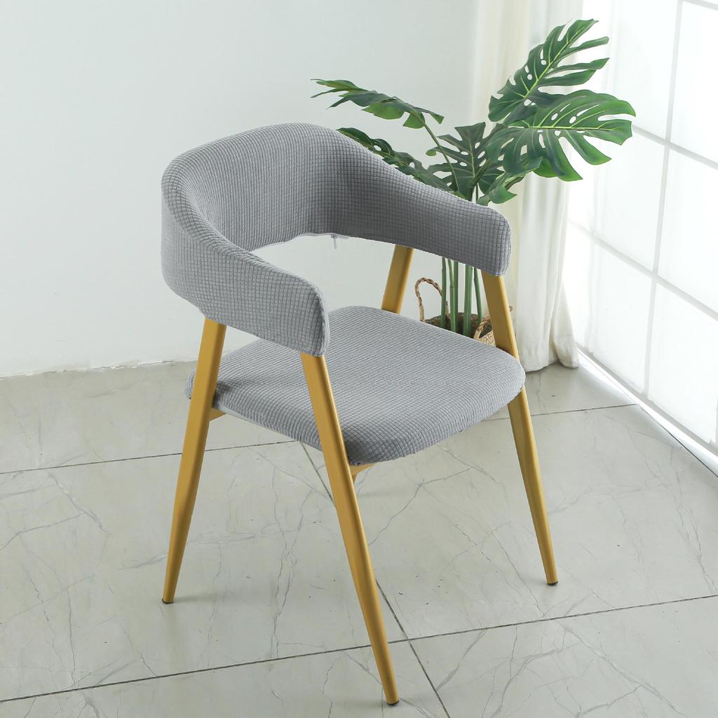 Thickened Elastic Fabric Hollow Chair Set Restaurant Restaurant Split Chair Cover