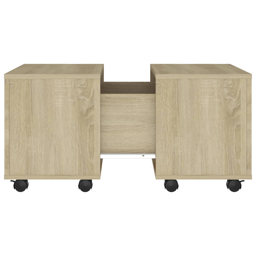 Vidaxl Couchtisch, Sonoma-Eiche, 60x60x38 cm, Holzwerkstoff
