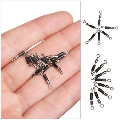 Hot Tackle Accessories Durable Rolling Connector 8 Word Ring Line Clip  Fishing Swivels Snap