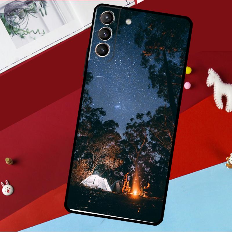 Camping Nature Funda For Samsung Galaxy S26 S25 S24 S22 S23 Ultra Plus S20 S21 FE S9 S10 S25 FE Phone Case