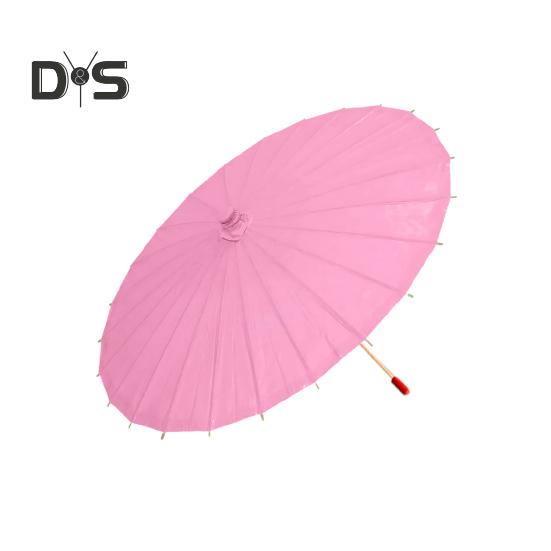 20/30/40/60/85CM Colorful Paper Umbrella Chinese Style DIY Crafts Decorative Oil-paper Painting Umbrella Bamboo Handle Oriental Parasol Party Favors