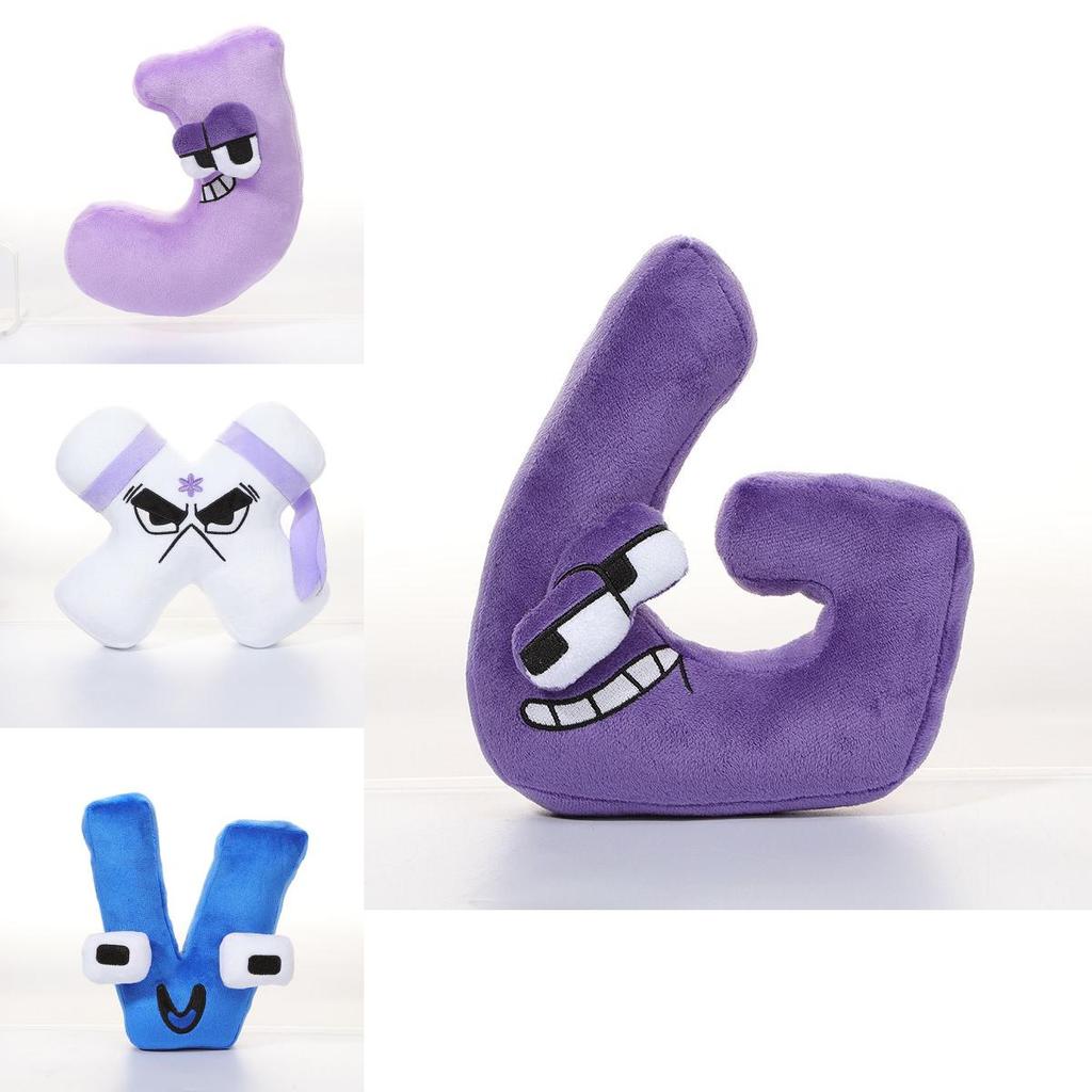 Morbidi Peluche Lettera A di Alphabet Lore Giocattoli Educativi Regalo di Natale