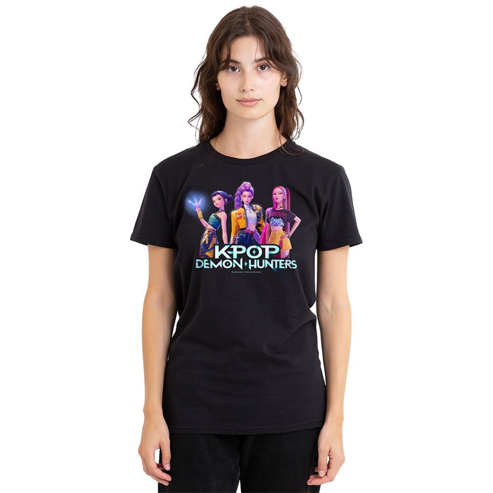 Kpop Demon Hunters Huntrix Kpop Group Womens T-Shirt Black S