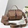 Women's bag bag versatile women's bag shoulder bag messenger bag texture locomotive bag multi-pocket bags portable