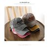 Trendy men's washed letter-embroidered baseball cap, suitable for outdoor wear, offering sun protection and shade for women