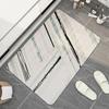 Super absorpční koupelnová předložka Protiskluzové geometrické předložky do vany Diatom Rychleschnoucí koberec do sprchy Severská kuchyně Rohožka Tapis De Bain
