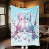 1pc love birds Outdoor Flannel Blanket Soft Warm All-Season Throw for Sofa Bed Car Camping Office, Cozy Gift Idea1313S