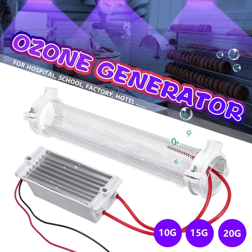 10G/15G/20G DIY Silica Tube Ozone Generator Ozonizer For Air Purification AC220V 148x57x40mm