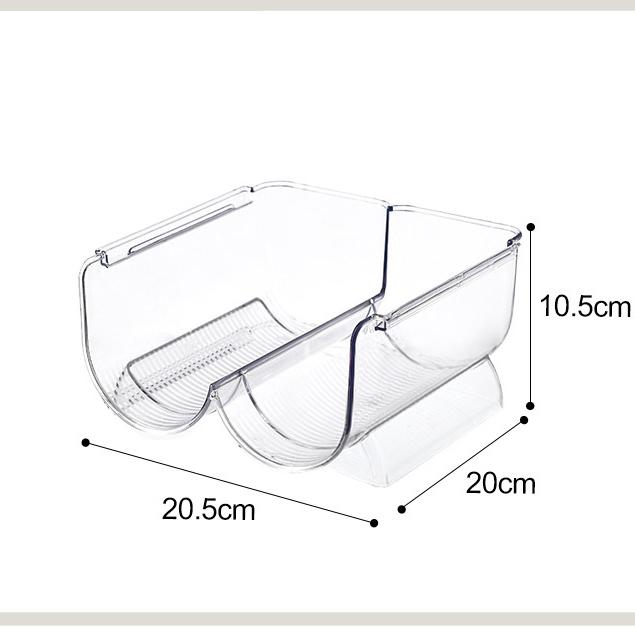 Einzeln/Doppelt/Dreifach Stapelbare Wasserflaschenhalter Küche Weinregal Ständer Organisationsregal Kühlschrank Aufbewahrungsbehälter