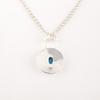 Swiss Blue Topaz Gemstone 925 Stamped Silver Jewelry Handmade Women Pendant 1.4" PP-57-3