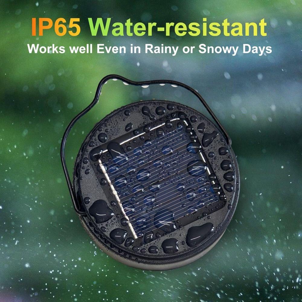 DIY Solar Lights Replacement Top Black Outdoor Solar Decorative Light Pathway Lighting