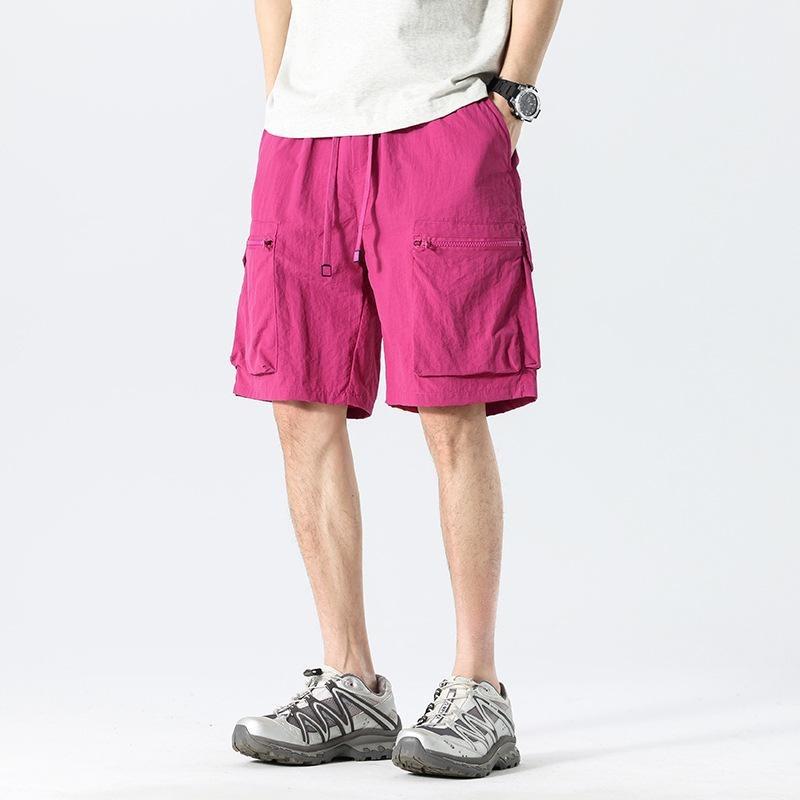 

Мужские шорты Ice Silk Quick-Dry Outdoor Shorts – летние легкие, свободного кроя, с множеством карманов M вино красного