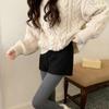 Women's High-Waist Woolen Bootcut Shorts - Slimming & Butt-Lifting A-Line Design, Versatile for Spring.