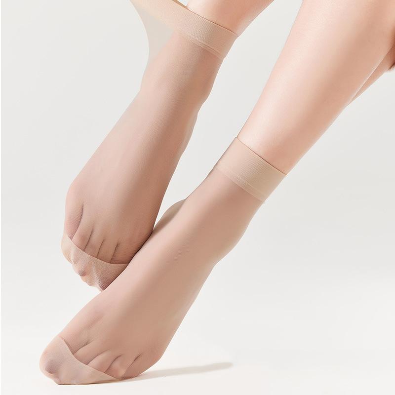 1/5/10 Pairs Women's Socks Breathable Sheer Stockings Casual Ankle Socks for Spring and Summer