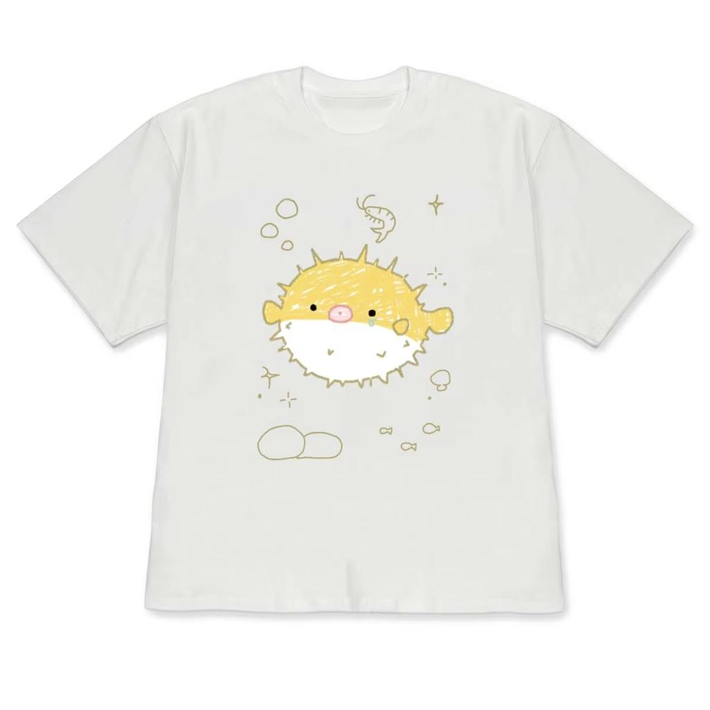 Cute Shark Graphic Shortsleeve Tshirt Minimalist Ocean Aesthetic Casual Top Kawaii Blue Shark Crew Neck Tee For Unisex Unisex