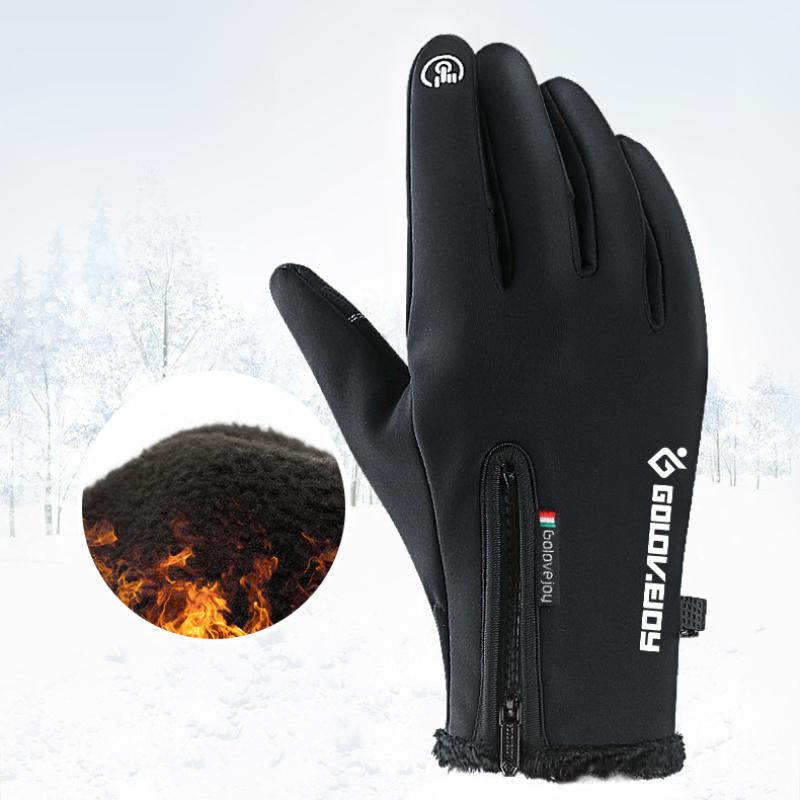 Winterhandschuhe für Damen Herren Kaltes Wetter, 14°F Winterradhandschuhe für Herren Damen mit Touchscreen-Fingern, Wasserdichte Thermohandschuhe