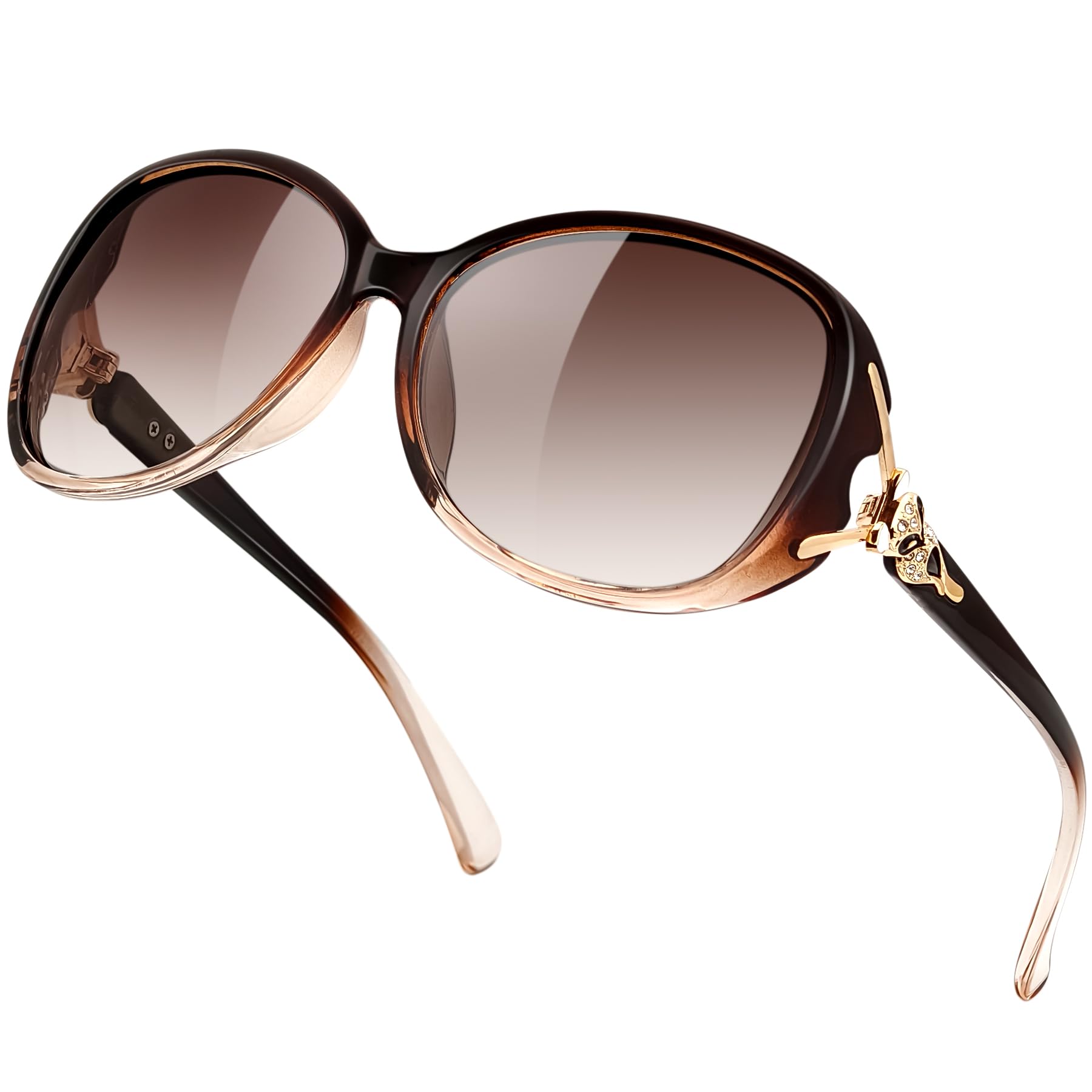 

MAIVARDAY UV400 Поляризованные УФ Овальные для Вождения Женские Солнцезащитные очки, Защита, Эффект Похудения Лица, Форма, Модные, Большие, Легкие,