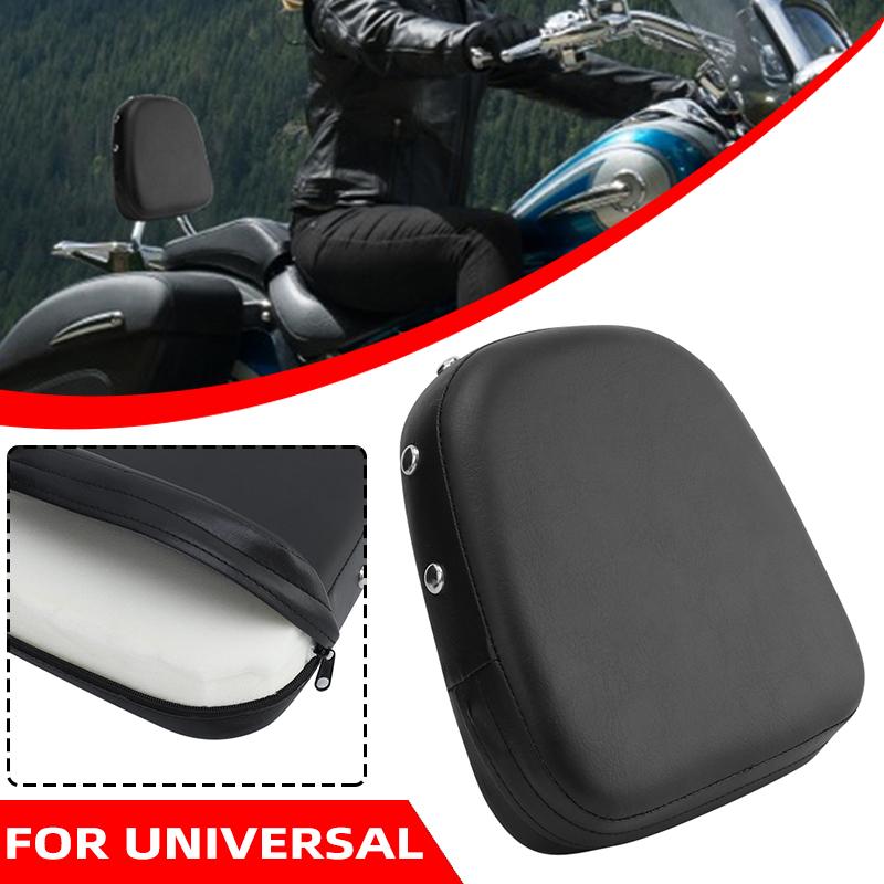 

Motorcycle Accessories Universal Rear Backrest Cushion Sissy Luggage Rack Passenger Pad For Honda Yamaha Suzuki Harley Davidson чёрный