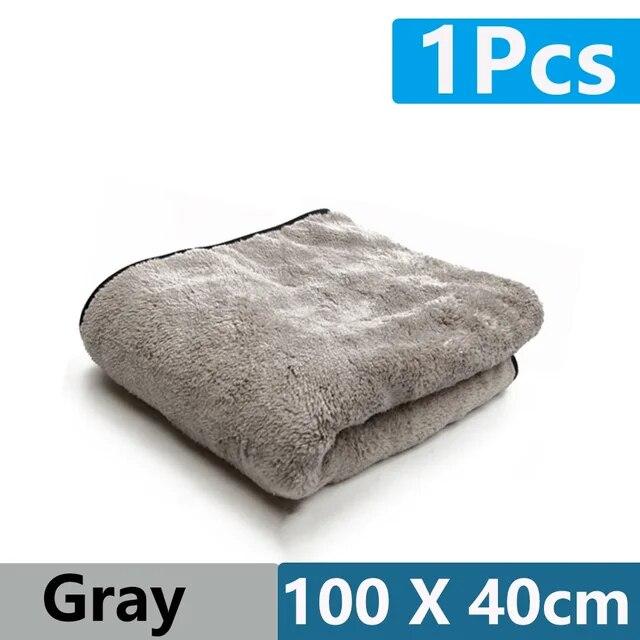 1/4/8 Stück Mikrofaser-Autowaschtuch, 100 x 40 cm, super saugfähig, Auto-Reinigungstuch, Premium-Mikrofaser-Autotuch, einmaliges Trocknen