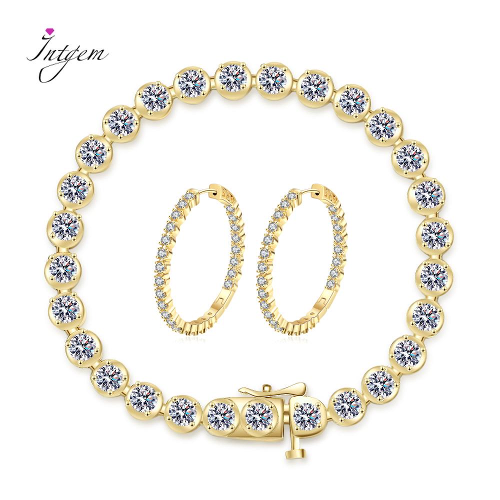 

Роскошный цирконовый серебряный браслет однорядный 4 мм круглый полный бриллиантовый теннисный браслет ювелирные изделия женская мода теннис