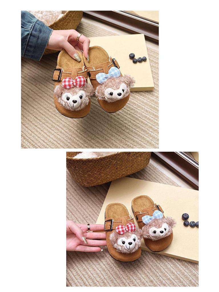 Children's Birkenstock Cartoon Closed-Toe Slippers - 2025 New Versatile Outdoor Foot-Pedal Design