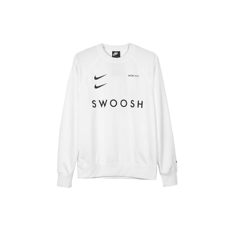 Nike Sportswear Swoosh Sweatshirt For Men White Men s CJ4841-100 M