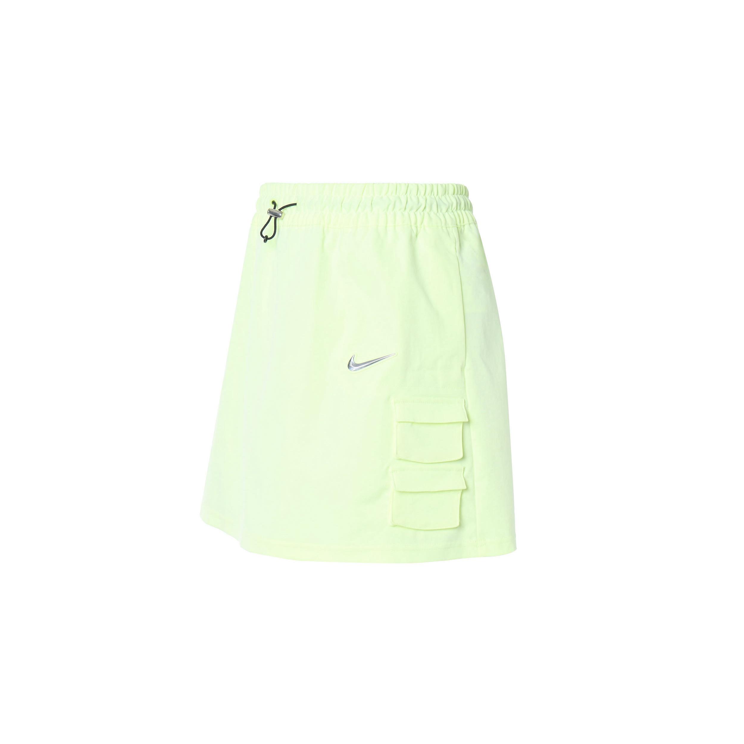 (WMNS) Nike Sportswear Swoosh Logo Woven Casual Sports Yellow Green Women s CZ8908-701 L