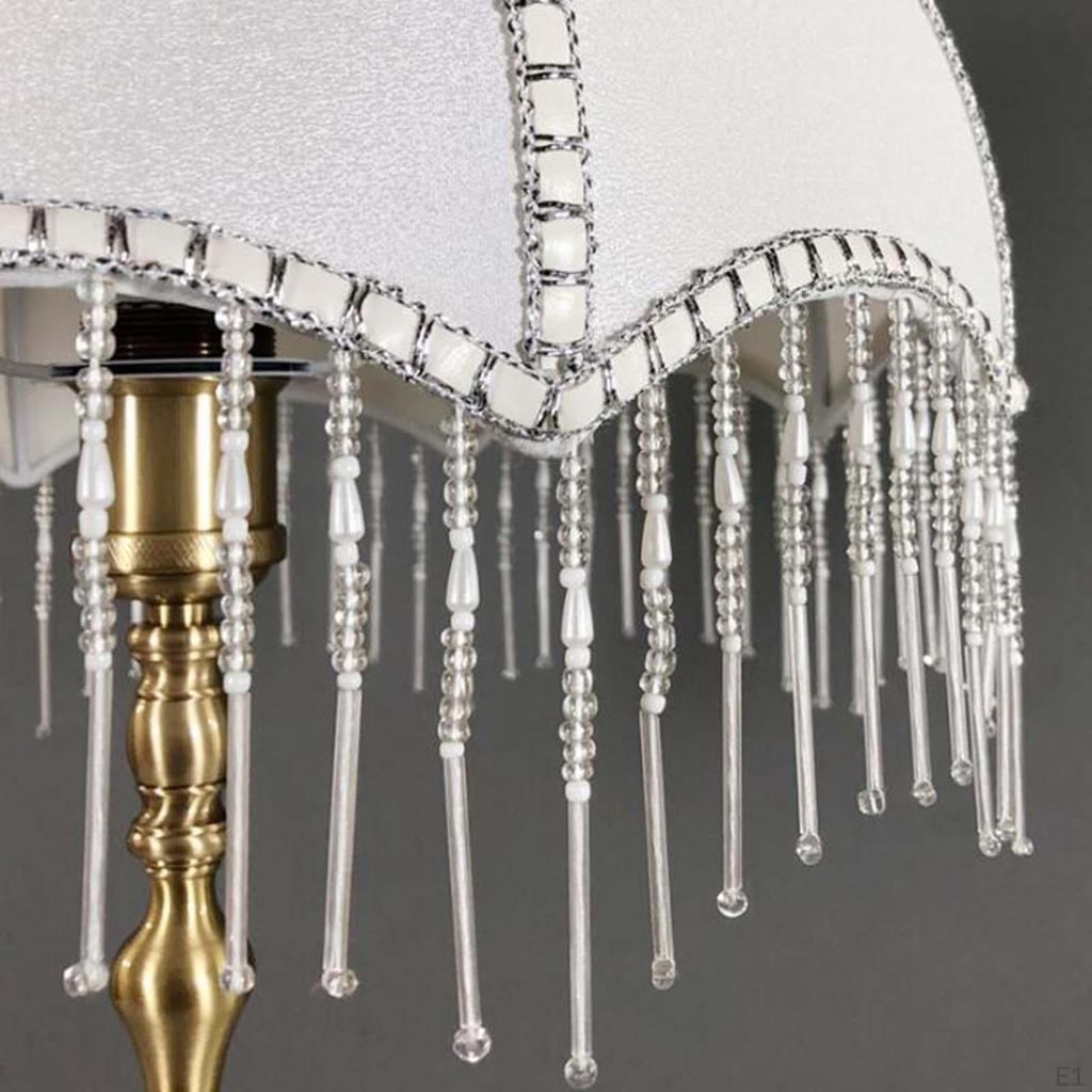 Dekorativní stínidlo Kryt na lampu, vhodný pro E27 držák se střapcem, elegantní vintage
