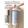 Wall-Mounted Automatic Cup Dispenser Dust-Proof Paper Cup Storage Rack  Bar Counter