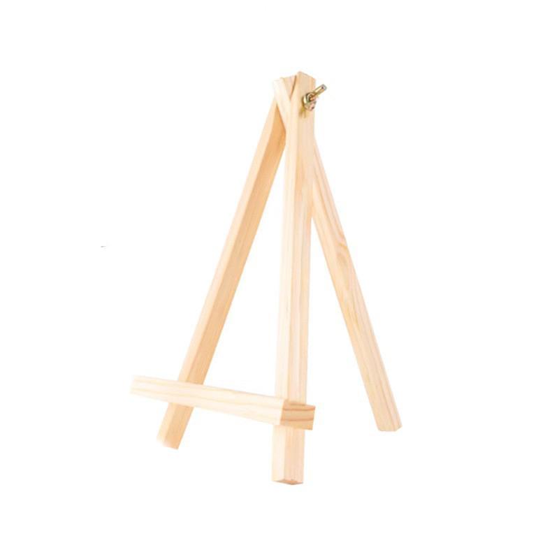 Oil Painting Stand Flat Stand Wooden Tripod Trapezoidal Easel Art Painting Display Stand Folding Sketch Small Easel for Children
