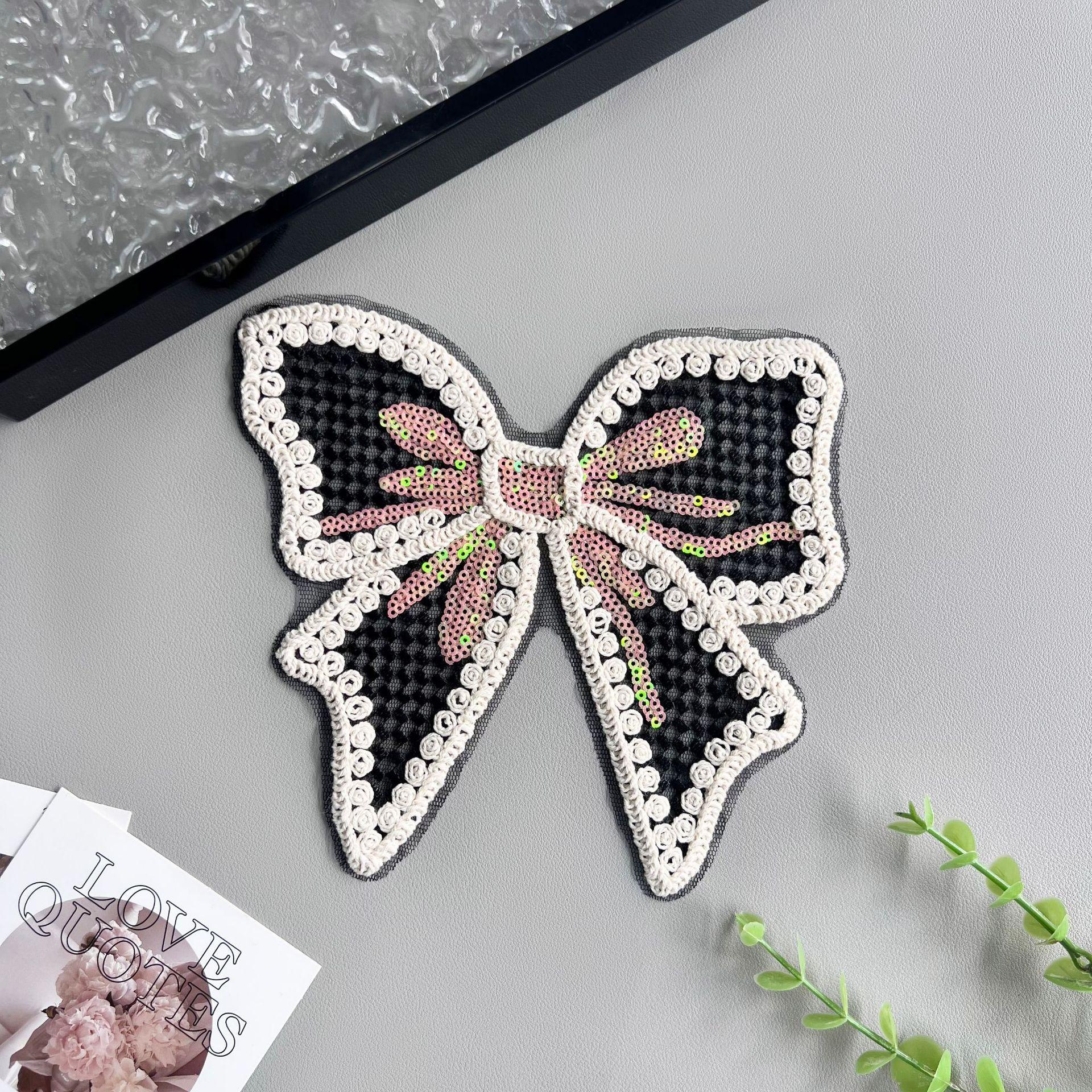 

Стильный И Изысканный Бант-Патч из Органзы с Пайетками и Хлопковой Нитью, Одежда, Футболка, Топ, Свитер, Декоративная Тканевая Наклейка, Аксессуары 55790 apricot black mesh + pink beads