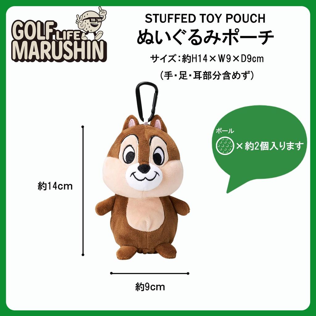 Marushin Chip Dale Golf Chip 04 Chip & Pouch, Smile,