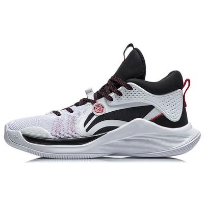 Silencer CJ Mid-Top Basketball Shoes Men Sneakers White Black ABPQ049-1