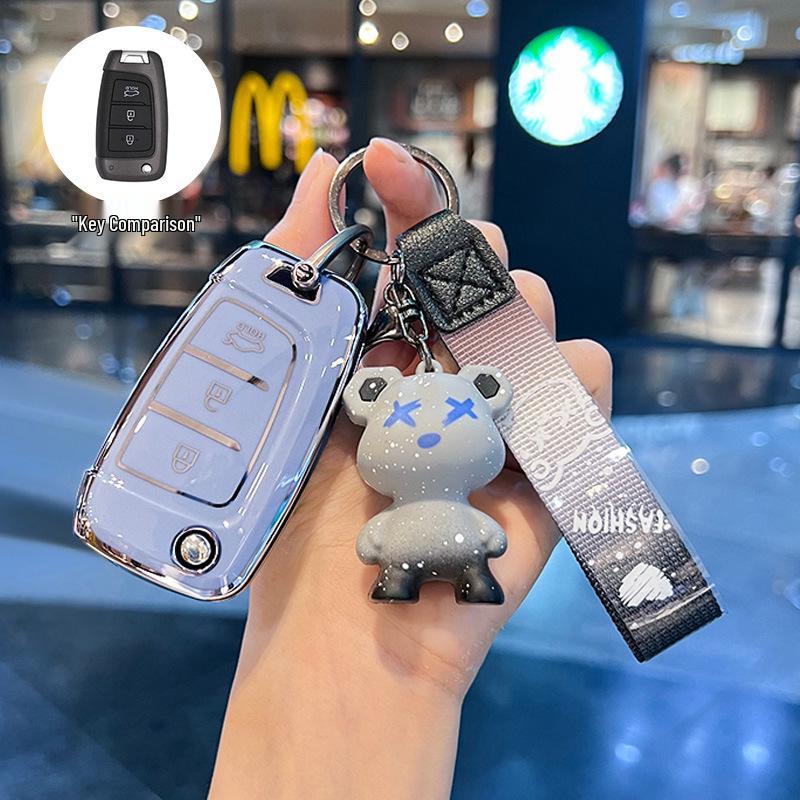 Kompatibel mit 20 Modellen: Schlüsselabdeckung für Beijing Hyundai New Elantra, Verna, ix25, Mistra, ix35 - Schutzschale Schnalle