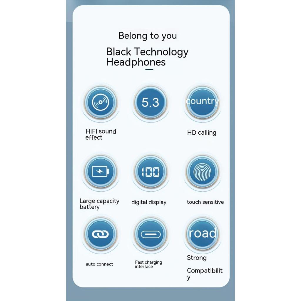 Új vezeték nélküli zenei fejhallgató, érintéses fejhallgató, fülcsíptetős sport fejhallgató, Xiaomi fejhallgatóhoz, iPhone okos fülhallgató