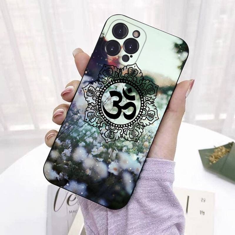 Aum Om Yoga Telefon Fall Für iPhone 8 7 6 6S Plus X SE 2020 XR XS 14 11 12 13 Mini Pro Max Handy Fall