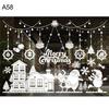 Christmas Decoration Wall Window Glass Xmas Stickers Decal Patch Home Decor
