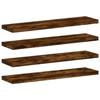 VidaXL Étagères Murales 4 pcs, Tablettes Suspendues avec Rangement, Étagères à Livres Flottantes, Décorations de Salon, 838195