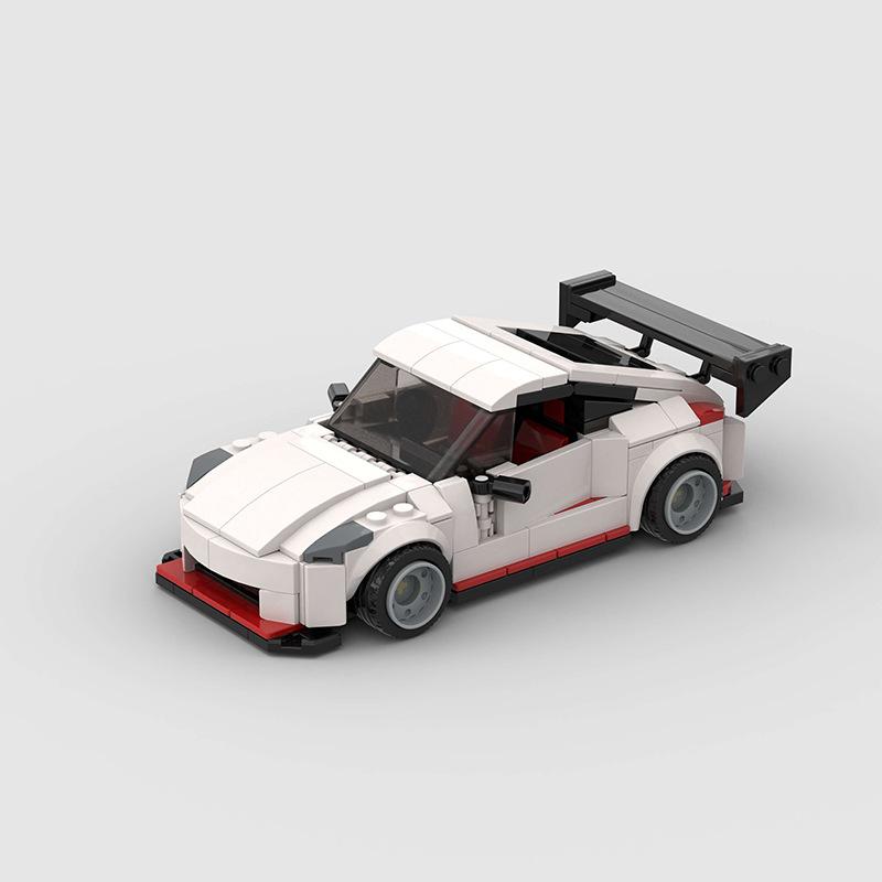 Technical Speed MOC Car City Super Rally Car Building Blocks Bricks Ornament Retro VintageToys For Kids Adults Birthday Gifts