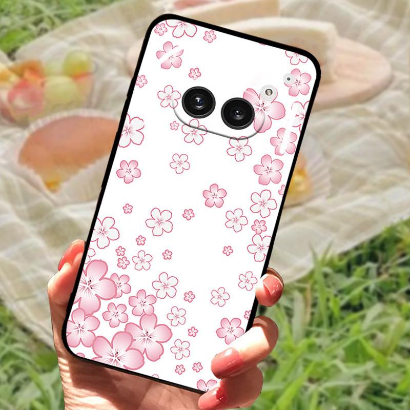 For Nothing Phone 2A Case Cover Silicone Soft Fashion Black Bumper Funda Coque for Nothing Phone 2A Full Protective A142 Capa
