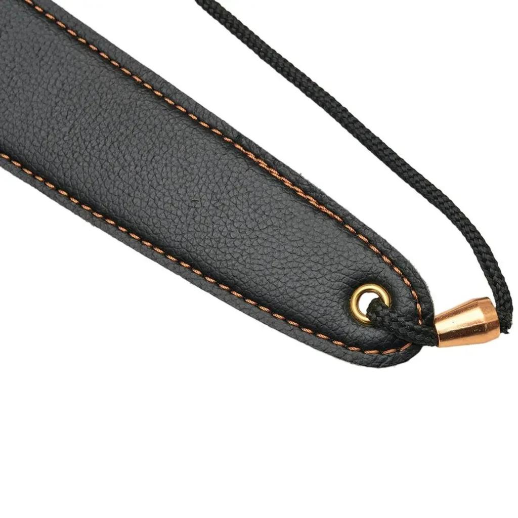 Leather Saxophone Strap Saxophone Lanyard Neck Strap Protection Neck for Soprano Tenor Alto Baritone Sax Musical Instrument