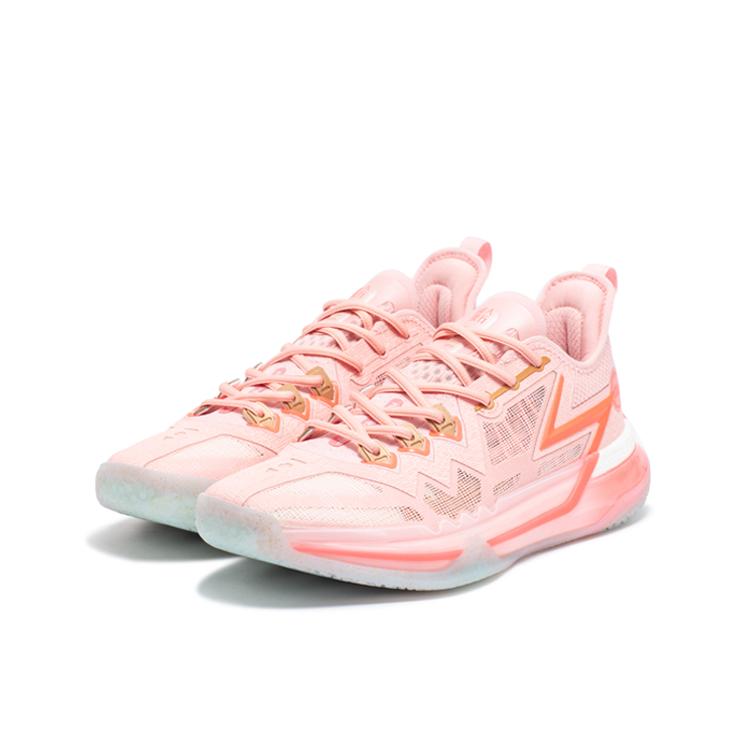 New 361° Big 3 Future The People Are Very Good Cushioning Anti Slip And Wear Resistant Low Top Basketball Shoes Men's Pink 672411114-8