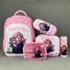 Student Schoolbag 5-Piece Set Can Hold Tie Rod Cartoon 16-Inch Backpack Lunch Bag Pencil Case Water Cup