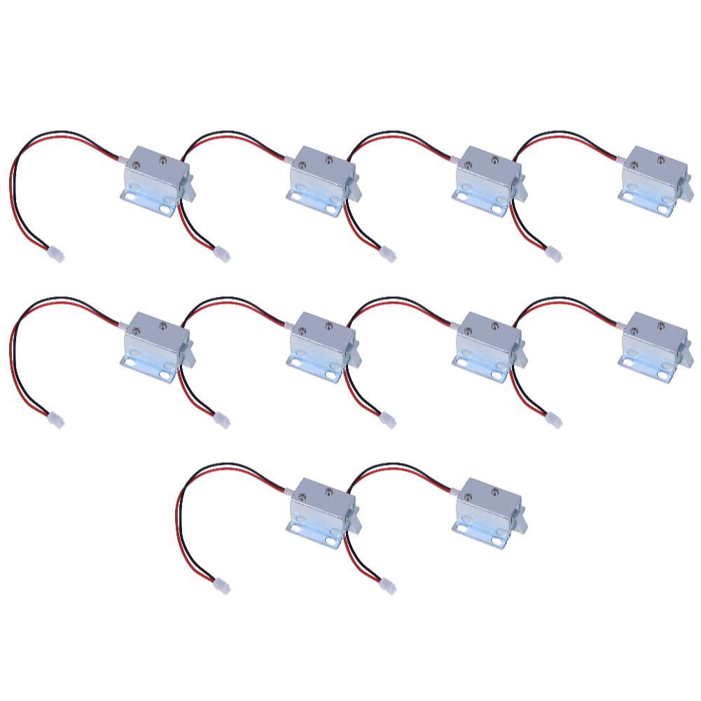 DC 12V Electric Solenoid Lock Anti-vibration Electric Bolt Lock Low Power Consumption Anti-skidding for Schools Factories Banks