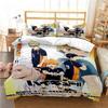 3D Pirnted Volleyball Haikyuu Duvet Cover Set Cartoon Kids Boys Bedding Set Bedclothes Girls Teens Quilt Cover Bed Linen Set