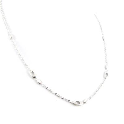 [H3275] - White 'Câlin' Silver Necklace
