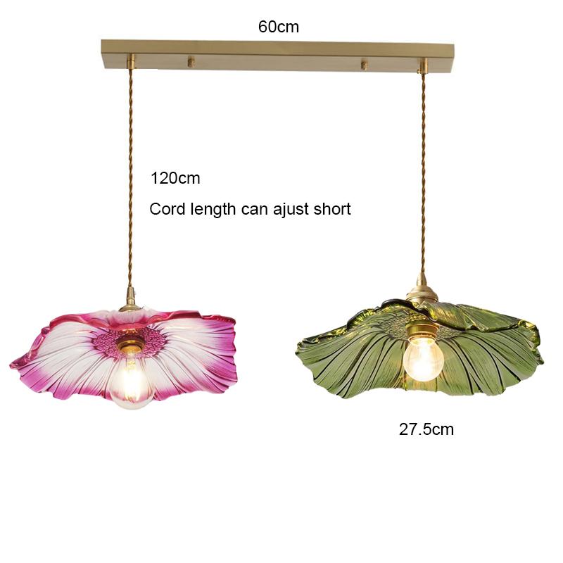 French Restaurant Chandelier American Garden Simple Coffee shop Light Luxury Senior Sense of Complex Creative Lotus PendantLamp