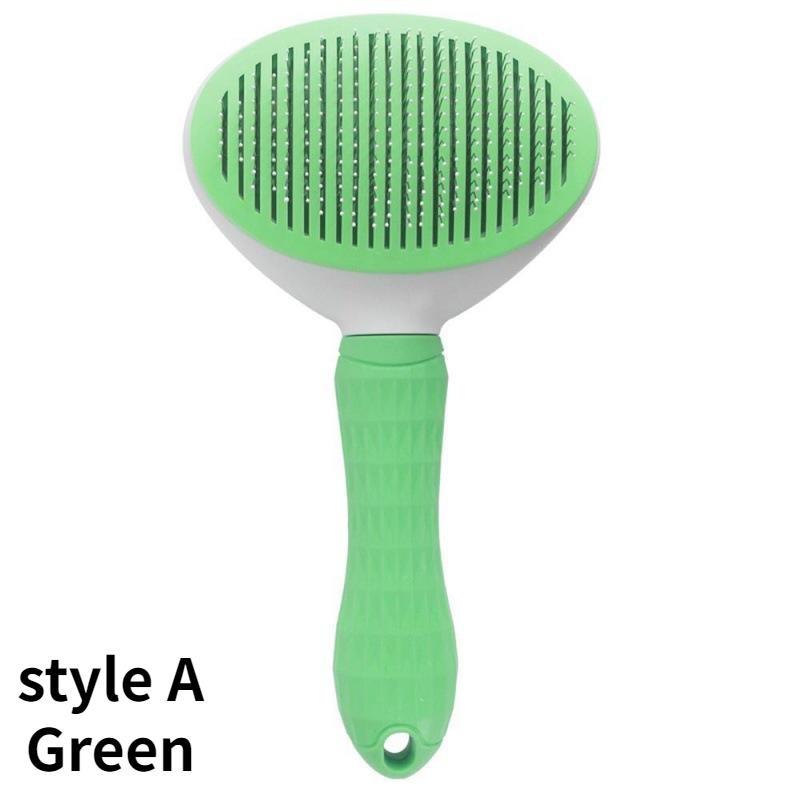 2 Pcs/1 PC Dog Hair Remover Brush Cat Dog Hair Grooming and Care Comb for Long Hair Dog Pet Removes Hairs Cleaning Bath Brush Pet Supplies Accessories